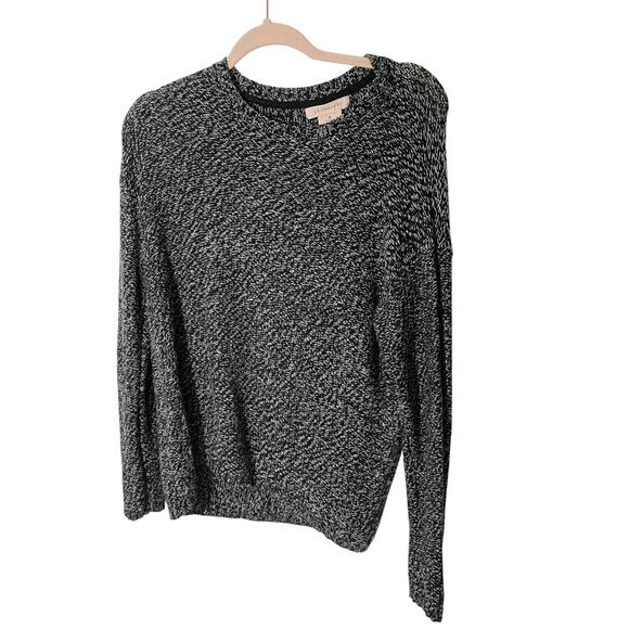 Philosophy Heathered Preppy Peppered Gray Modest Dark Academia Sweater - Picture 1 of 4